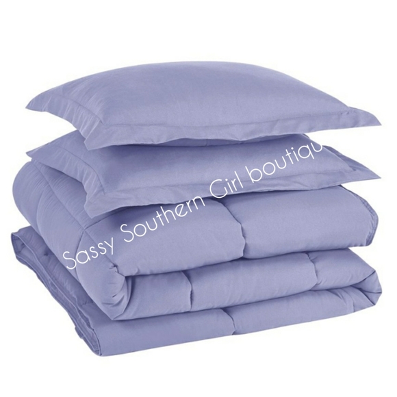 ⭐🆕 Lavender purple down comforter set - Picture 2 of 7